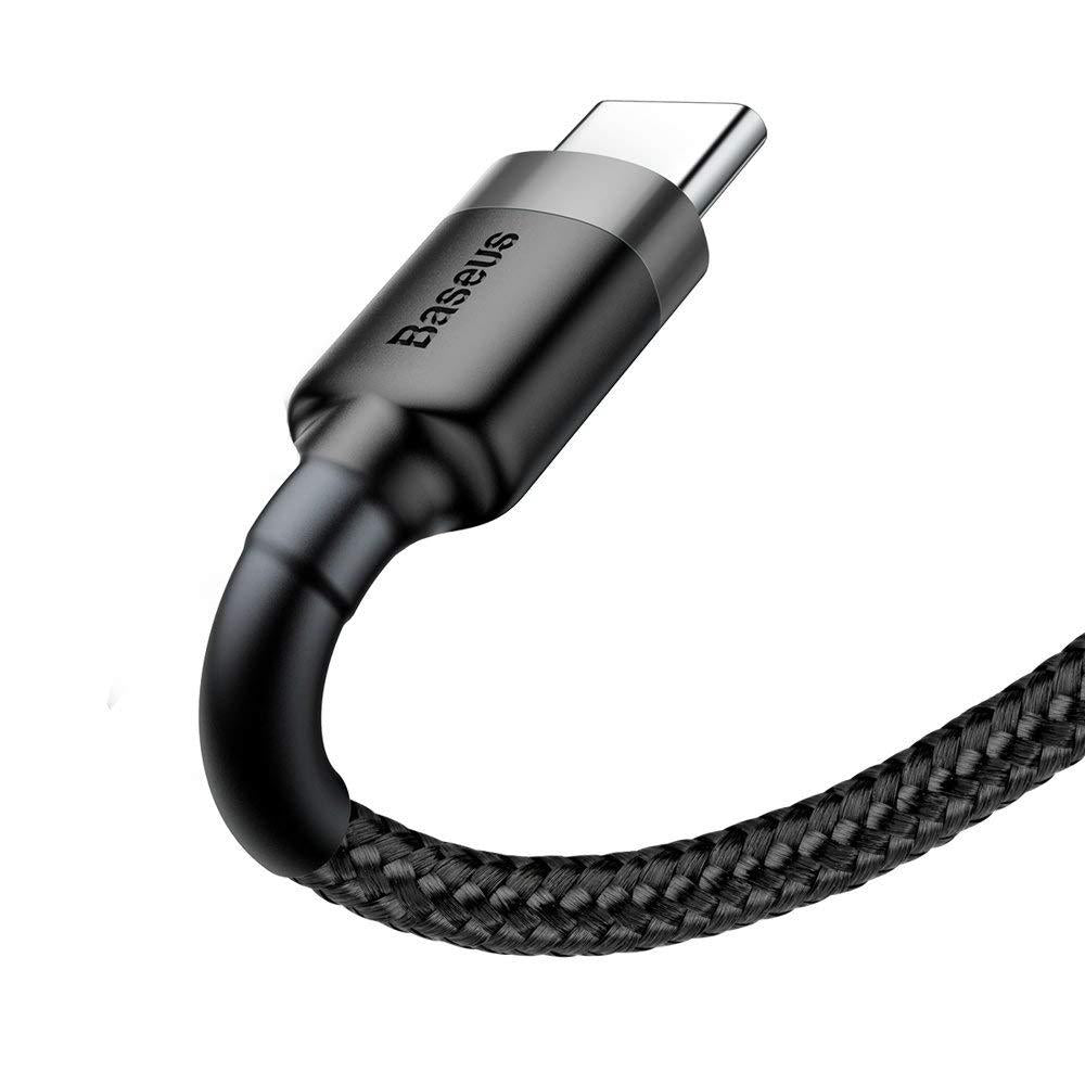 Baseus Cafule CATKLF-BG1 1 m USB to Type-C Gri Hızlı Şarj Kablosu Outlet
