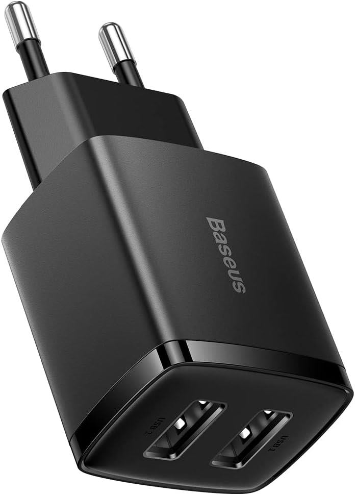 Baseus Compact QC 10.5W USB Siyah Şarj Adaptörü