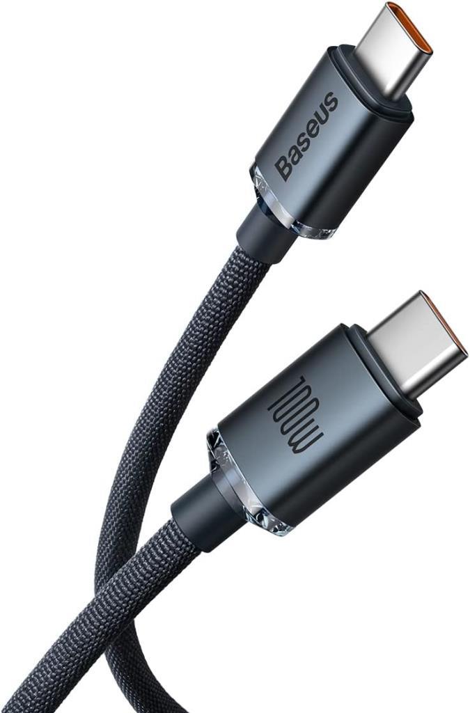 Baseus Crystal Shine 1.2 m 100 W Type-C Hızlı Şarj Kablosu-OUTLET