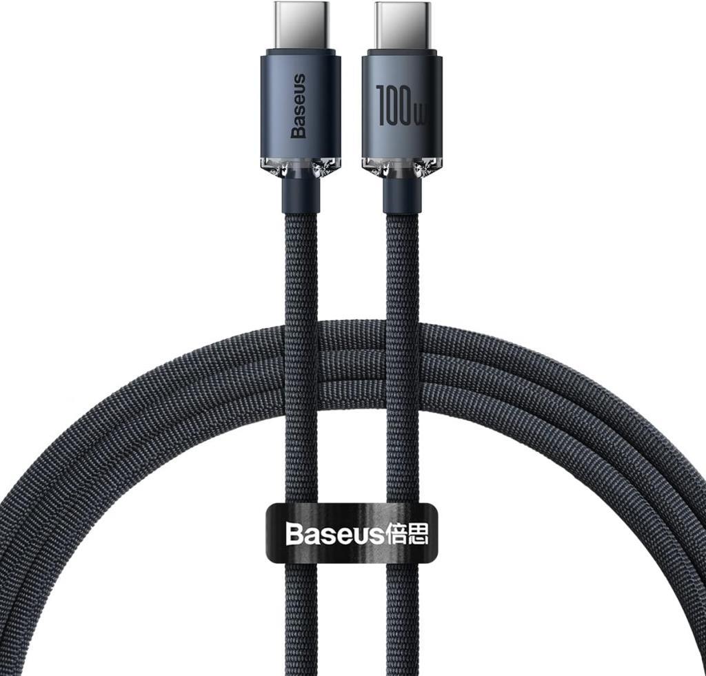 Baseus Crystal Shine 1.2 m 100 W Type-C Hızlı Şarj Kablosu-OUTLET