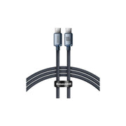 Baseus Crystal Shine 100W 120 cm PD Type-C Şarj Kablosu Siyah