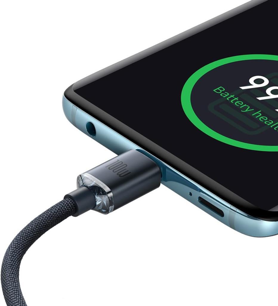 Baseus Crystal Shine 1.2m 100 W Type-C Hızlı Şarj Kablosu Outlet