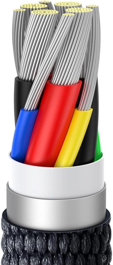 Baseus Crystal Shine 1.2m 100W Type-C Fast Charging Cable Outlet 