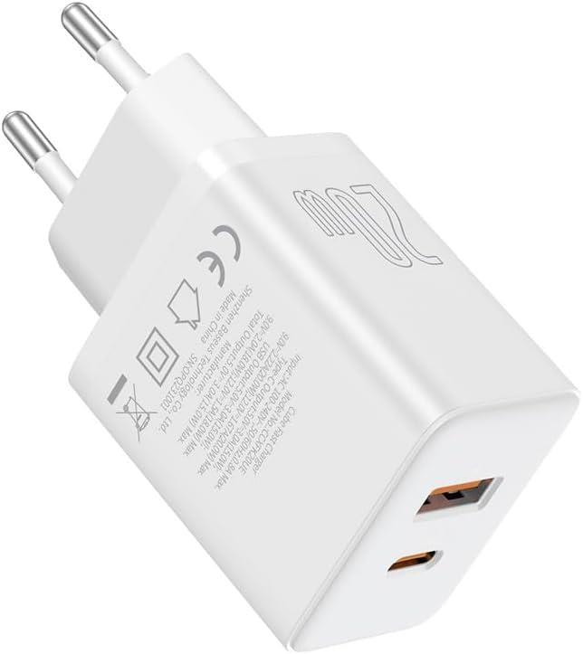 Baseus Cube 20 W Beyaz Hızlı Şarj Adaptörü