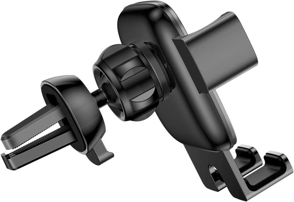 Baseus 2'si 1 Arada, Araç/Otomobil İçi Cep Telefonu Tutucu, Siyah - Mavi, Hem Araç Kalorifer Peteği/Havalandırma Mazgalları/Klima Boşluğuna Hem de Torpido Üstüne Uygun Teşhir