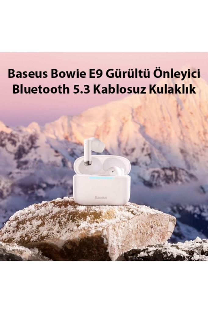 Baseus Bowie E9 TWS Kulak İçi Bluetooth Kulaklık Beyaz