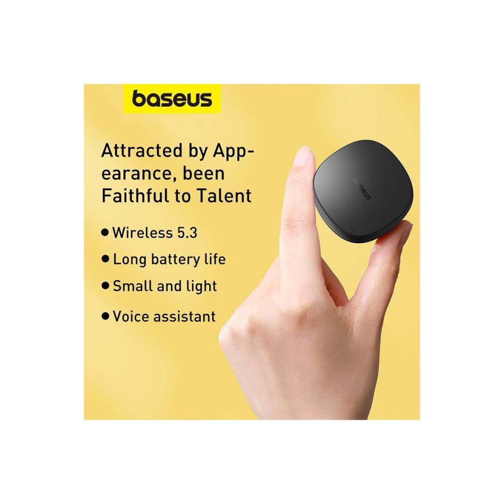 BASEUS Encok WM01 2022 TWS Kulak İçi Bluetooth Kulaklık Siyah