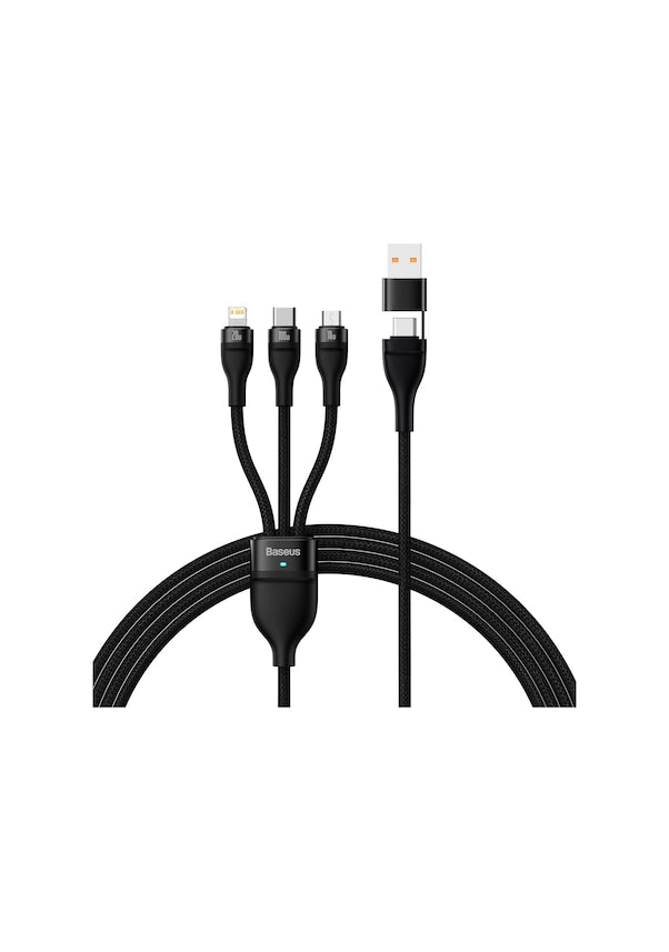 Baseus Flash II 100 W 1.2 m 3in1 Hızlı Şarj Kablosu Outlet