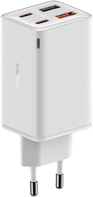 Baseus GaN6 Pro 65 W Beyaz Type-C Kablolu Hızlı Şarj Aleti Outlet