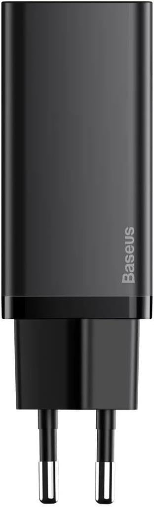 Baseus Gan 2 Lite 65 W Siyah Hızlı Şarj Adaptörü