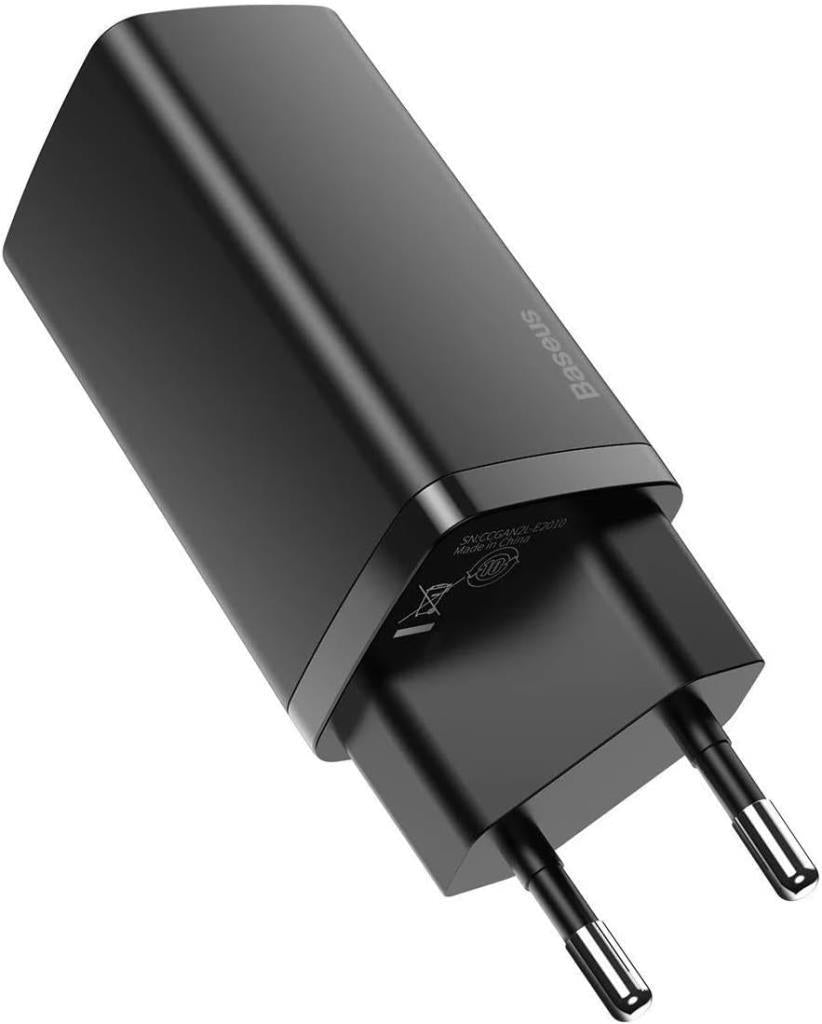 Baseus Gan 2 Lite 65 W Siyah Hızlı Şarj Adaptörü