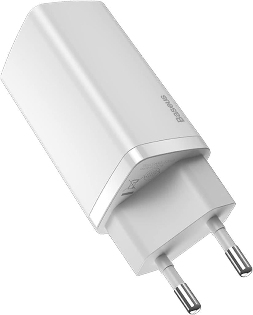Baseus Gan 2 Lite 65 W Beyaz Hızlı Şarj Adaptörü - Teşhir