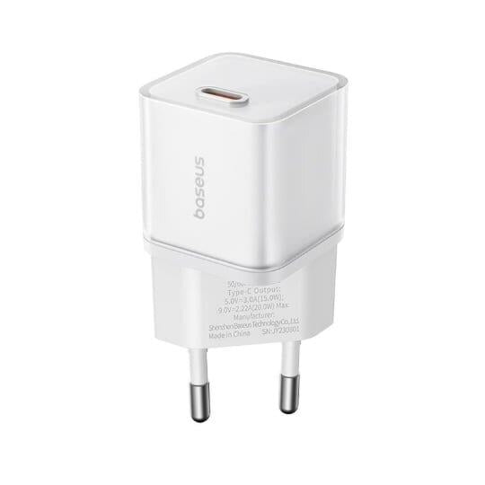 Baseus GaN5S 20W USB-C PD Hızlı Şarj Adaptörü 3A Beyaz Ağ Şarj Cihazı - Outlet