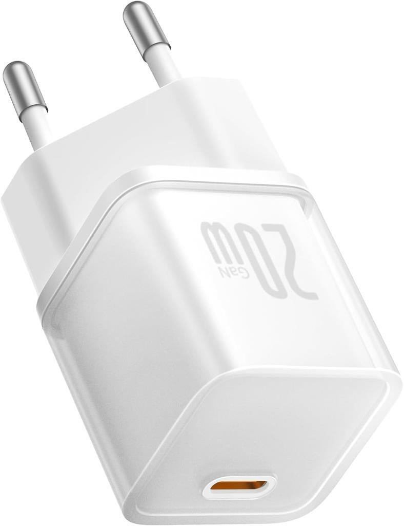 Baseus GaN5S 20W USB-C PD Hızlı Şarj Adaptörü Beyaz