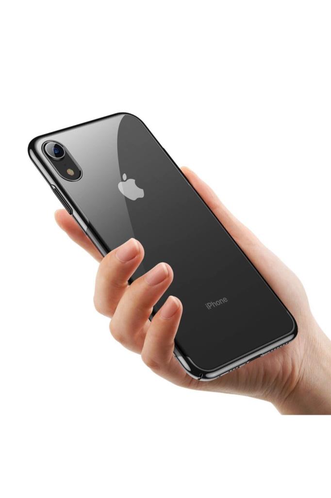 iPhone XR 6.1 İnç Baseus Silikon Kenarlı / Hibrit Koruyucu Kılıf - TEŞHİR