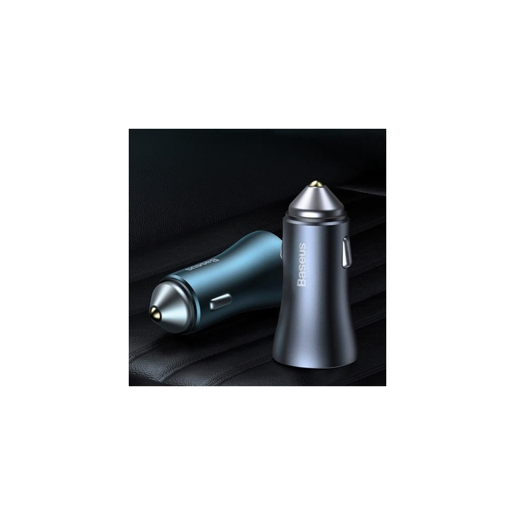 BASEUS Golden Connector Pro U+C 40W Araç Şarjı Koyu Gri