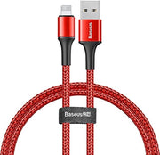 Baseus Halo Cable 0.5 m 2.4A Lightning Kırmızı Şarj Kablosu