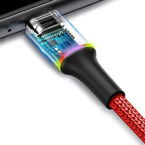 Baseus Halo Cable 0.5 m 2.4A Lightning Kırmızı Şarj Kablosu