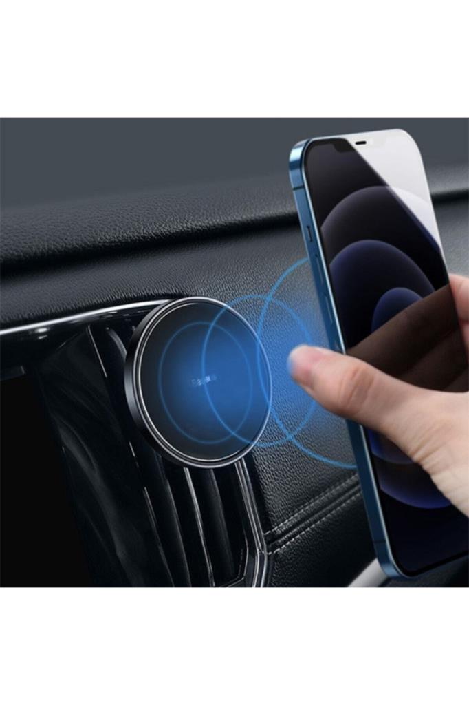 Baseus Magnetic Iphone Için Mıknatıslı Cep Telefonu Araç Tutucu Siyah - TEŞHİR