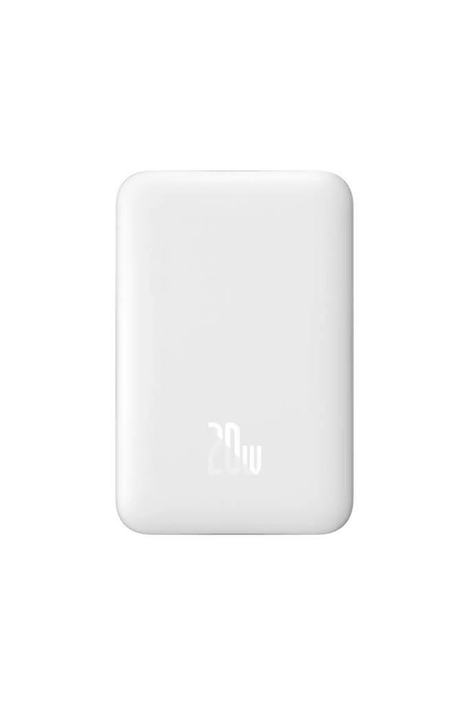 Baseus MgSafe Mini Overseas Edition Beyaz 10000 mAh Hızlı Şarj Kablosuz Powerbank-OUTLET