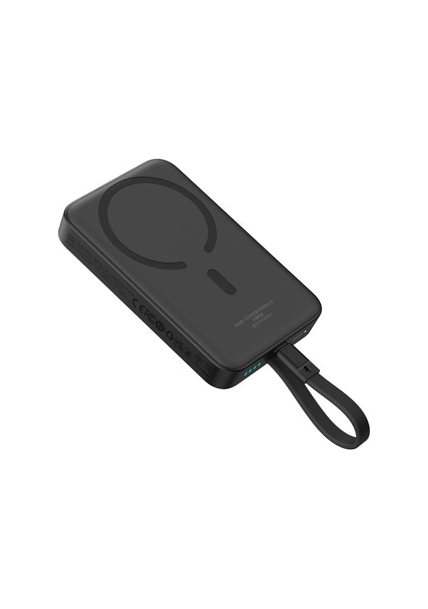 Baseus Magsafe Mini Type-C Kablolu Wireless Powerbank 10.000 mAh 30W-Siyah