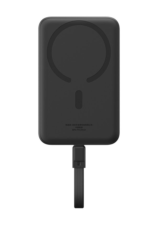 Baseus Magsafe Mini Type-C Kablolu Wireless Powerbank 10.000 mAh 30W-Siyah