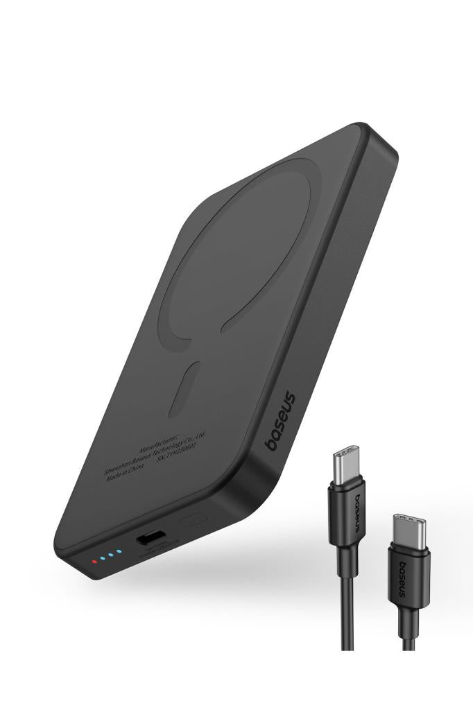 Baseus MgSafe Mini Siyah 5000 mAh Kablosuz Powerbank Teşhir