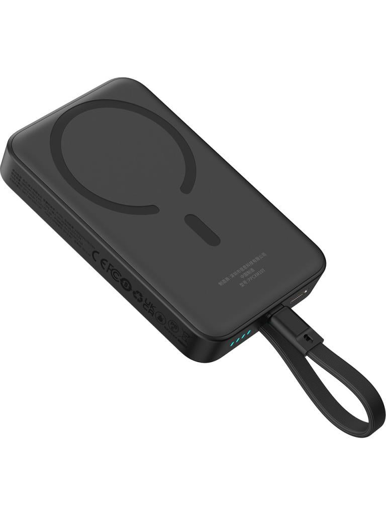 Baseus MgSafe Mini 30 W Siyah 10000 mAh Hızlı Şarj Kablosuz Powerbank Teşhir