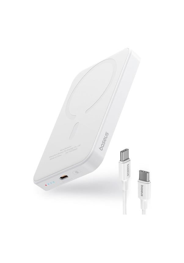 Baseus MagSafe Mini Beyaz 5000 mAh Kablosuz Powerbank