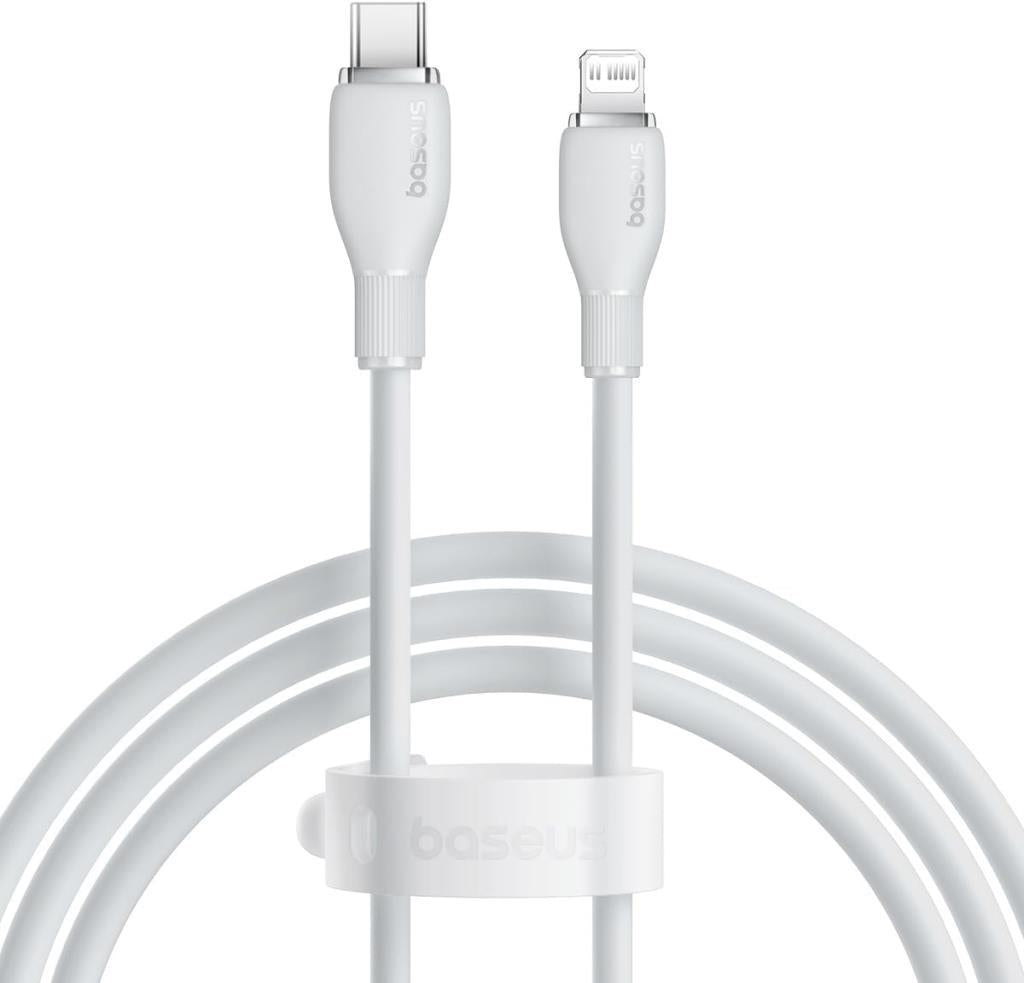 Baseus Pudding 1.2 m Beyaz USB to Type-C Hızlı Şarj Kablosu