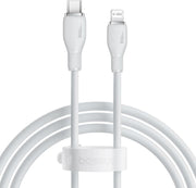 Baseus Pudding 1.2 m Beyaz USB to Type-C Hızlı Şarj Kablosu