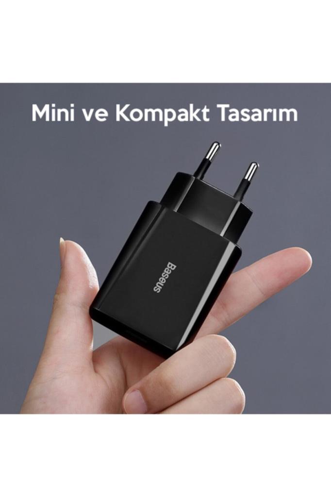 Baseus Speed Mini 20 W Siyah Şarj Adaptörü - TEŞHİR