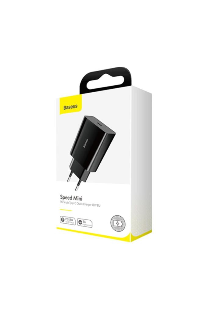 Baseus Speed Mini 20 W Siyah Şarj Adaptörü - TEŞHİR