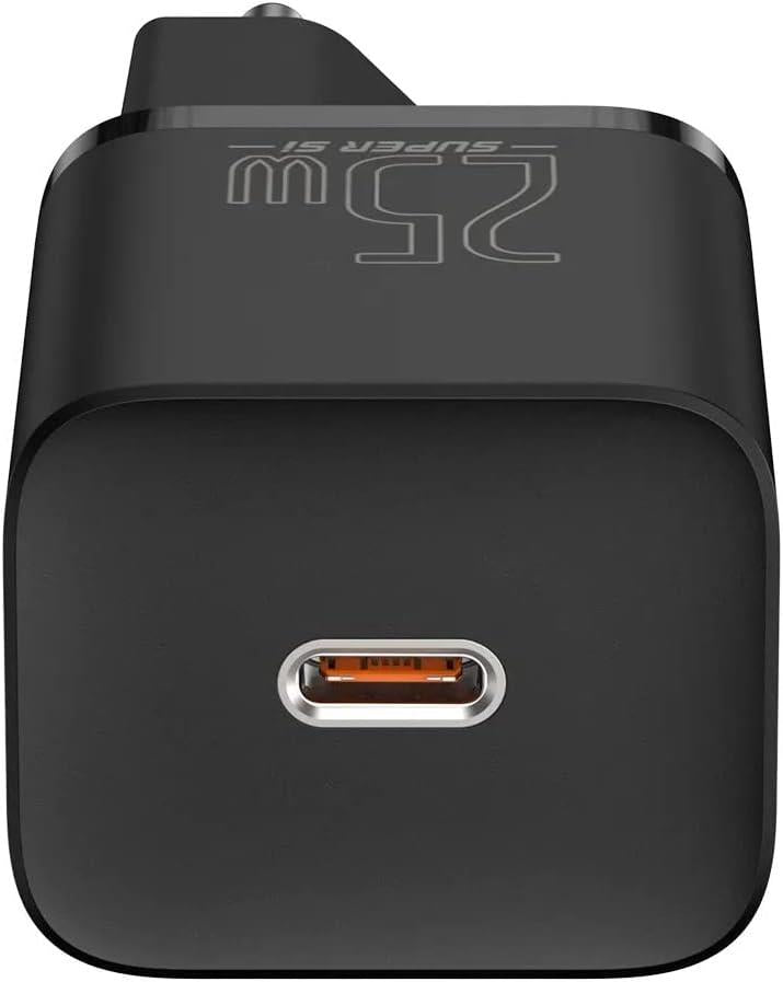 Baseus Super Si PD 25 W Siyah Type-C Kablolu Hızlı Şarj Aleti Teşhir