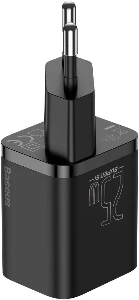Baseus Super Si PD 25 W Siyah Type-C Kablolu Hızlı Şarj Aleti Teşhir