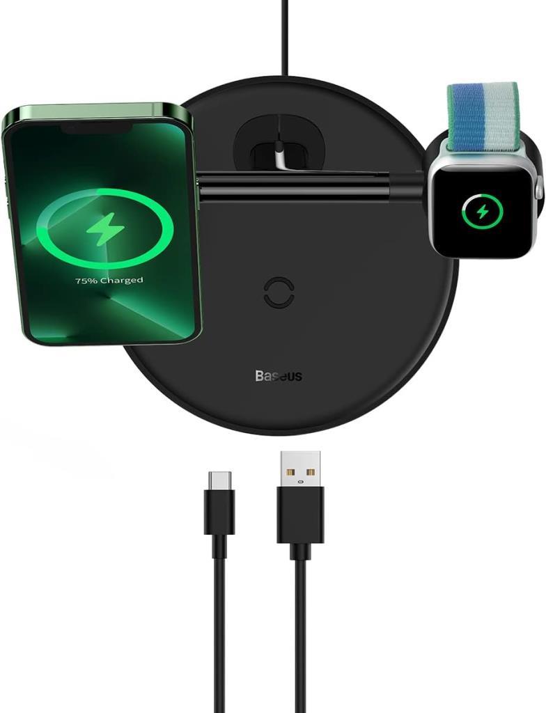 Baseus Swan 3in1 Kablosuz Şarj Aleti Teşhir