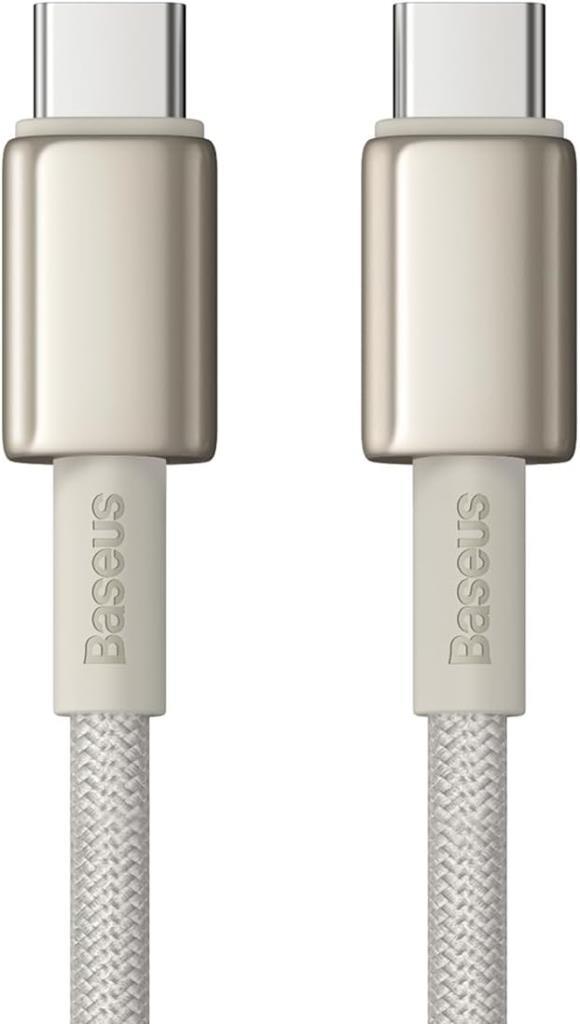 Baseus Tungsten Gold 100W Type-C to Type-C Hızlı Şarj ve Data Kablosu 1 m