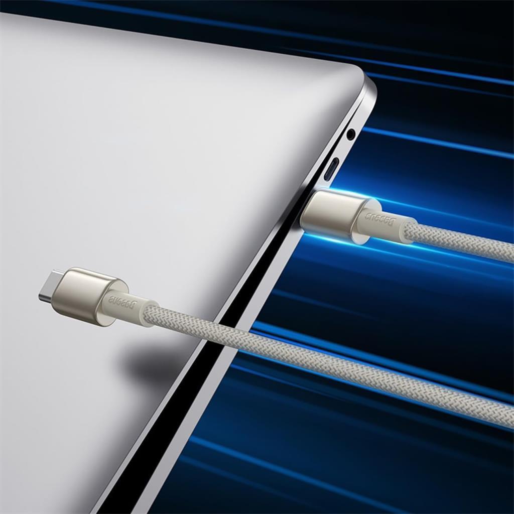 Baseus Tungsten Gold 100W Type-C to Type-C Hızlı Şarj ve Data Kablosu 1 m