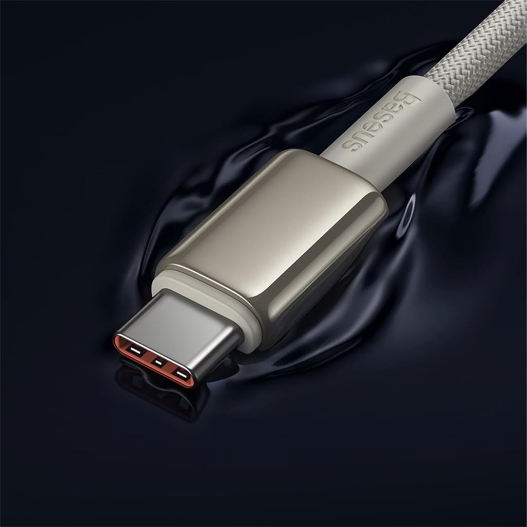 Baseus Tungsten Gold 100W Type-C to Type-C Hızlı Şarj ve Data Kablosu 1 m