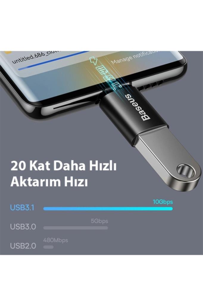 Baseus Ingenuity USB to Type-C Dönüştürücü