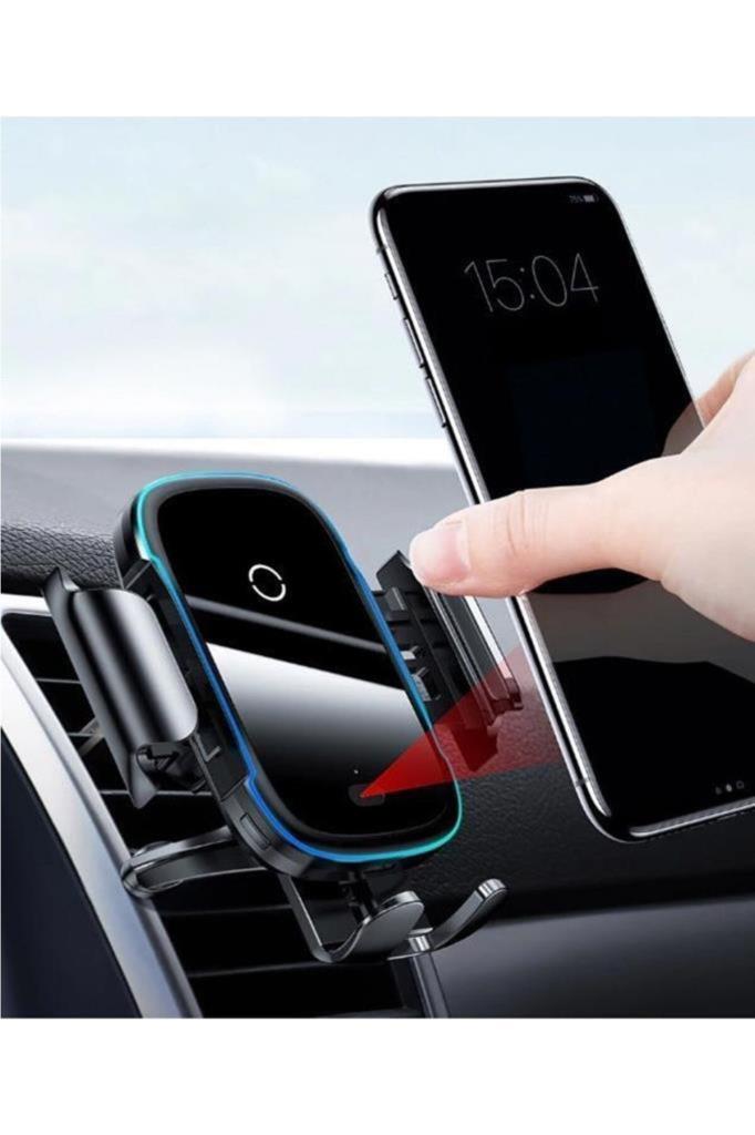 Baseus 2'si 1 Arada, Araç/Otomobil İçi Cep Telefonu Tutucu, Siyah - Mavi, Hem Araç Kalorifer Peteği/Havalandırma Mazgalları/Klima Boşluğuna Hem de Torpido Üstüne Uygun Outlet