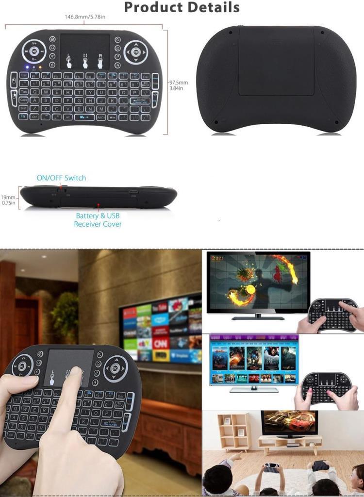 Techstorm Kobra Pro Türkçe Işıklı Dual Mode (Infrared ve Bluetooth) Mini Klavye - TEŞHİR