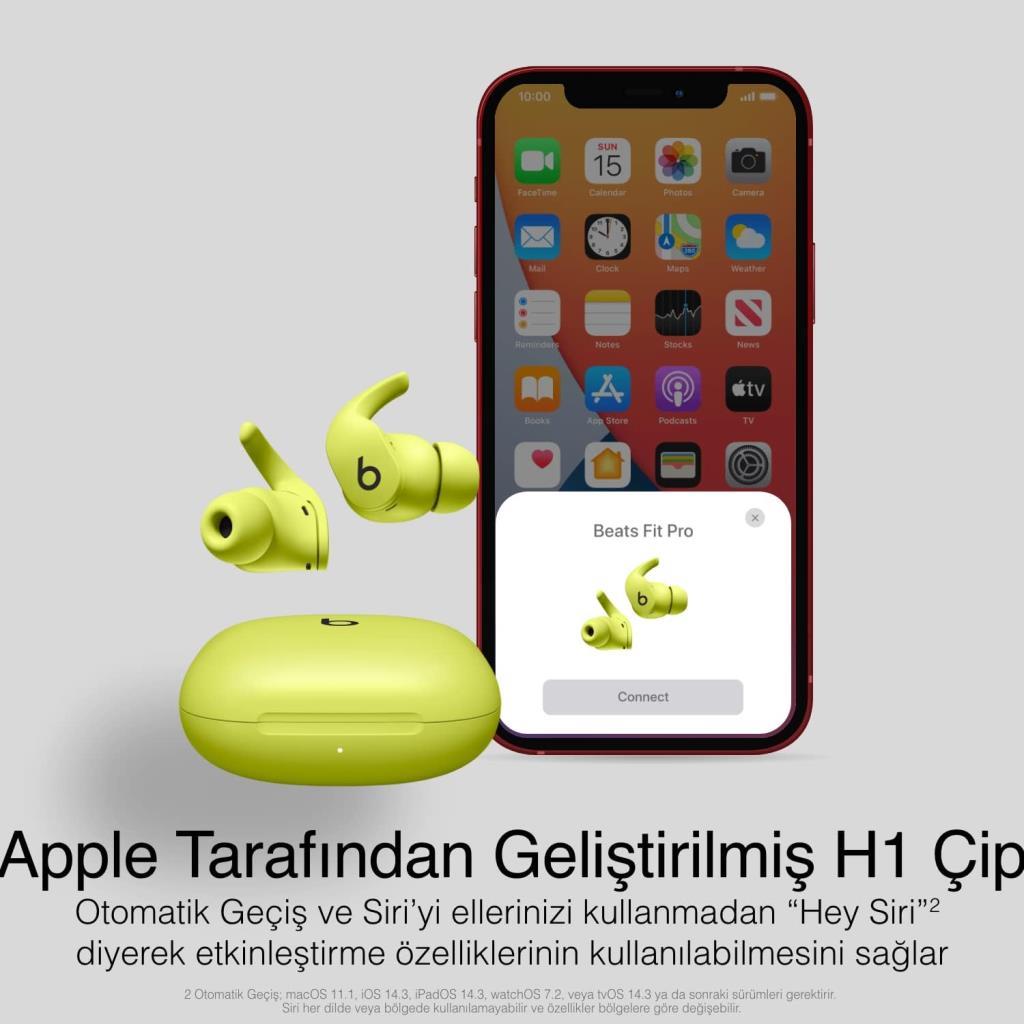 Beats Fit Pro MPLK3EE/A TWS Kulak İçi Bluetooth Kulaklık Sarı Teşhir