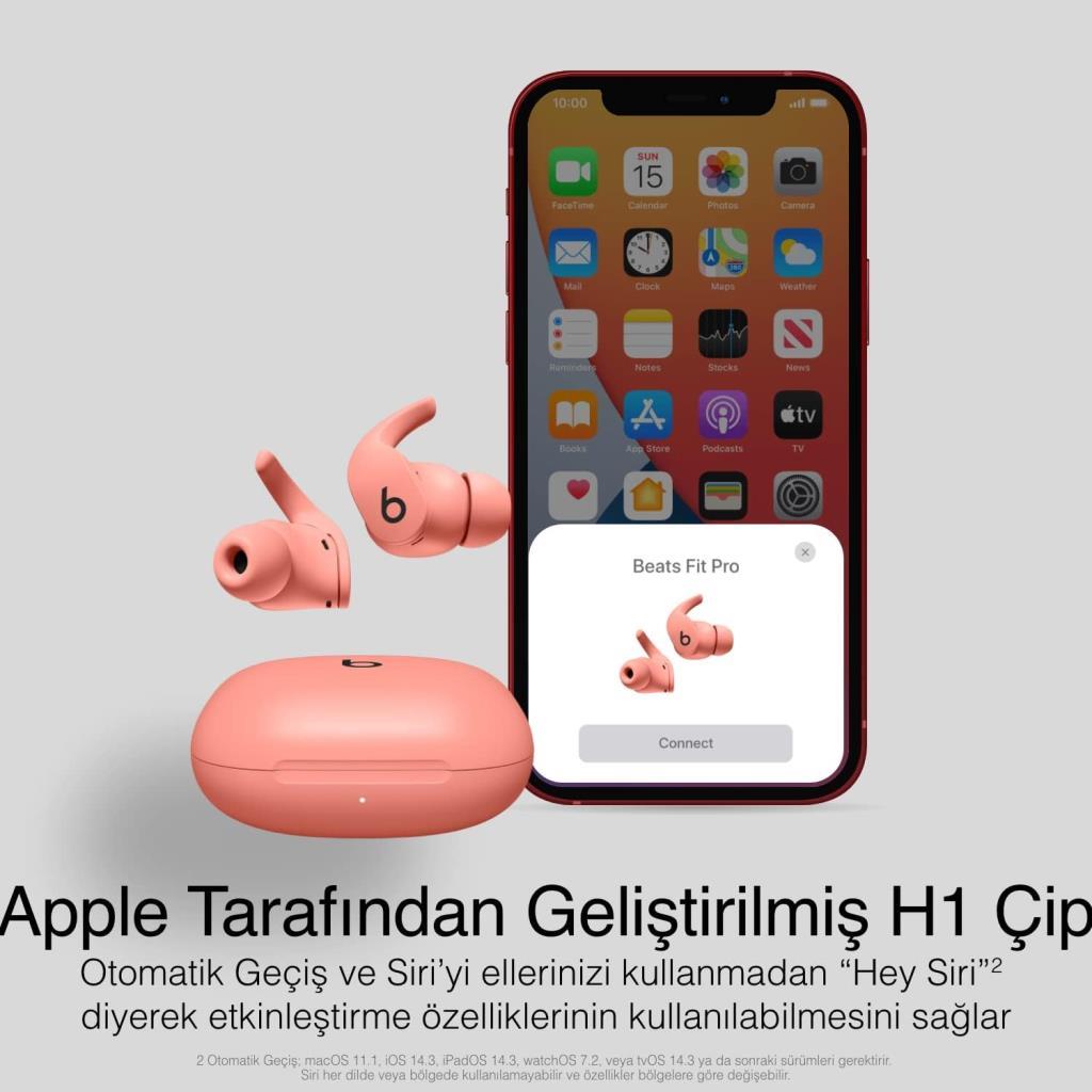 Beats Fit Pro MPLJ3EE/A TWS Kulak İçi Bluetooth Kulaklık Pembe Teşhir