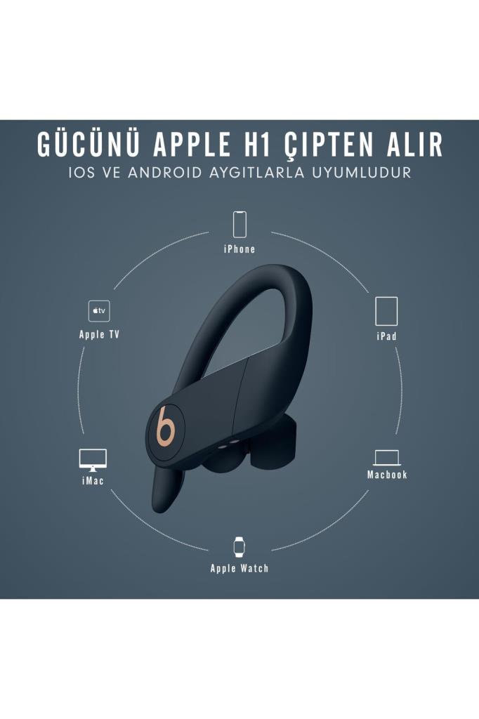 Beats Powerbeats Pro Totally Wireless Kulak İçi Lacivert Bluetooth Kulaklık Outlet