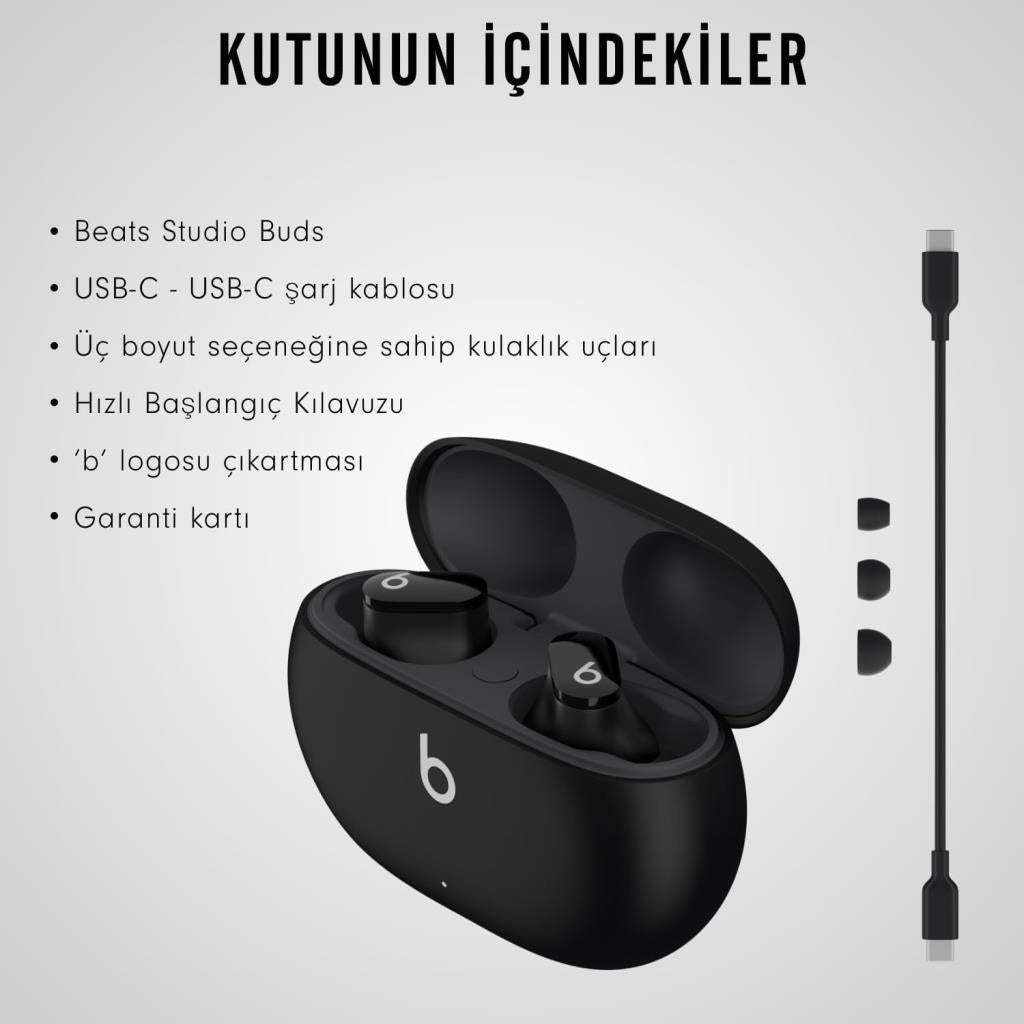 Beats Studio Buds TWS Siyah Kulak İçi Bluetooth Kulaklık Teşhir