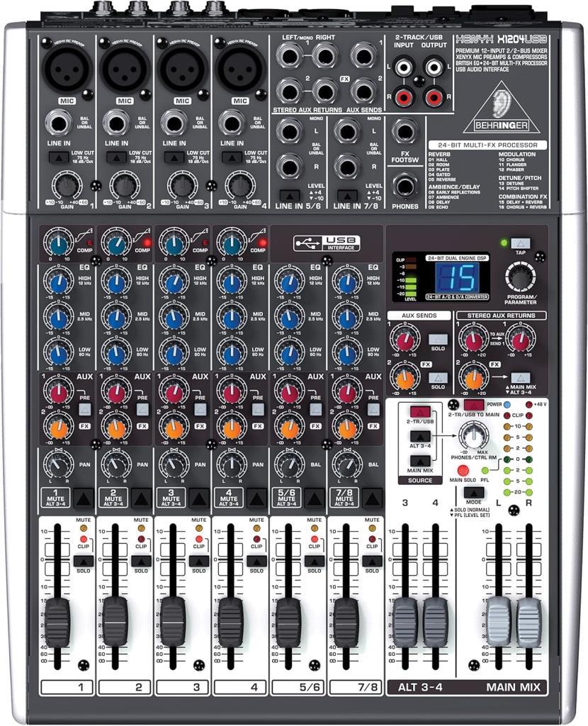Behringer Xenyx X1204USB 12 Kanal Mikser - Outlet