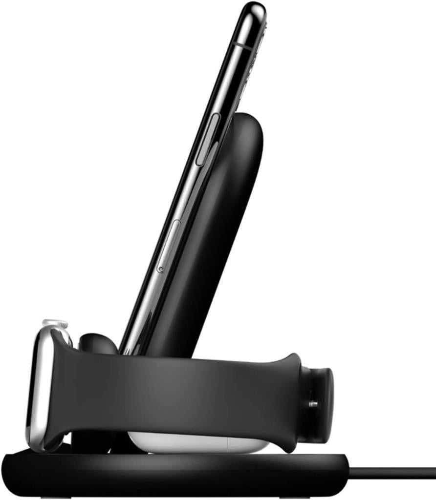 Belkin WIZ001VFBK Siyah 3in1 Kablosuz Şarj Aleti Teşhir