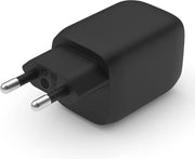 Belkin 65W Dual USB Type C Duvar Şarj Cihazı, GaN Teknolojisi ile Hızlı Şarj Güç Dağıtımı 3.0, USB C Fişi ve iPhone 16, iPad, MacBook, Galaxy, Pixel vb. için USB Şarj Cihazı - Teşhir