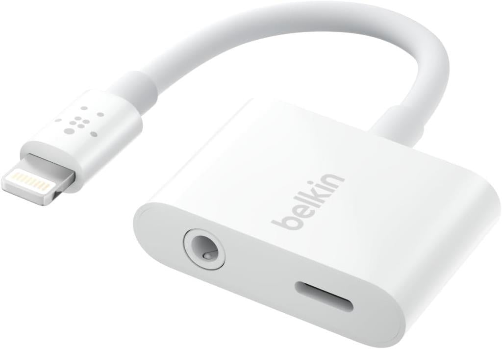 Belkin F8J212BTWHT Lightning Şarj ve 3.5 mm Ses Girişi Çoğaltıcı - Outlet